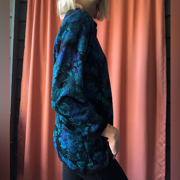 vintage floral sweater - Picture 2 of 4